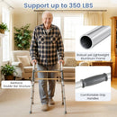 2-Button Folding Walker Lightweight with 7-Level Adjustable Height by LJGDeals