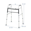 2-Button Folding Walker Lightweight with 7-Level Adjustable Height by LJGDeals