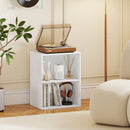 2-Cube Bookcase Floor Standing Open Bookshelf with 5-Position Adjustable Shelf by LJGDeals