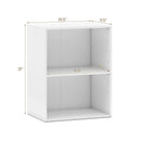 2-Cube Bookcase Floor Standing Open Bookshelf with 5-Position Adjustable Shelf by LJGDeals