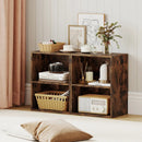 2-Cube Bookcase Floor Standing Open Bookshelf with 5-Position Adjustable Shelf by LJGDeals