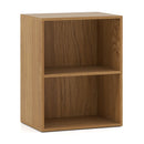 2-Cube Bookcase Floor Standing Open Bookshelf with 5-Position Adjustable Shelf