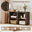 2-Cube Bookshelf with Adjustable Shelf - Dark Walnut by LJGDeals