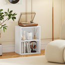 2-Cube Bookcase Set of 2 Floor Standing Open Bookshelf w/ 5-Position Adjustable Shelf by LJGDeals