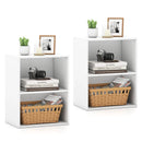 2-Cube Bookcase Set of 2 Floor Standing Open Bookshelf w/ 5-Position Adjustable Shelf by LJGDeals