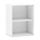 2-Cube Bookcase Set of 2 Floor Standing Open Bookshelf w/ 5-Position Adjustable Shelf by LJGDeals