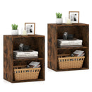 2-Cube Bookcase Set of 2 Floor Standing Open Bookshelf w/ 5-Position Adjustable Shelf by LJGDeals