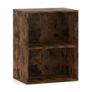 2-Cube Bookcase Set of 2 Floor Standing Open Bookshelf w/ 5-Position Adjustable Shelf by LJGDeals