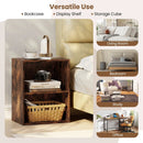 2-Cube Bookcase Set of 2 Floor Standing Open Bookshelf w/ 5-Position Adjustable Shelf by LJGDeals