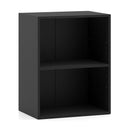 2-Cube Bookcase Set of 2 Floor Standing Open Bookshelf w/ 5-Position Adjustable Shelf by LJGDeals