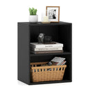2-Cube Bookcase Set of 2 Floor Standing Open Bookshelf w/ 5-Position Adjustable Shelf by LJGDeals