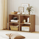 2-Cube Bookcase Set of 2 Floor Standing Open Bookshelf w/ 5-Position Adjustable Shelf by LJGDeals