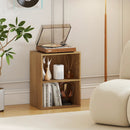 2-Cube Bookcase Set of 2 Floor Standing Open Bookshelf w/ 5-Position Adjustable Shelf by LJGDeals