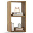 2 Cube Bookshelf with Back Guardrail for Living Room Bedroom by LJGDeals