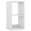 2 Cube Bookshelf with Back Guardrail for Living Room Bedroom by LJGDeals