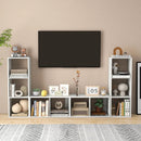 2 Cube Bookshelf with Back Guardrail for Living Room Bedroom by LJGDeals