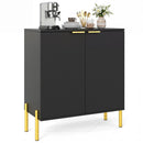 2-Door Buffet Cabinet Sideboard with Shelf and Metal Legs by LJGDeals
