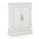 2-Door Freestanding Bathroom Cabinet with Adjustable Shelves-White by LJGDeals