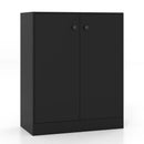 2-Door Modern Floor Storage Cabinet with 3-Tier Shelf by LJGDeals