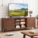 2-Door TV Stand for TVs up to 65 Inch Mid Century Modern Entertainment Center by LJGDeals