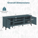 2-Door TV Stand for TVs up to 65 Inch Mid Century Modern Entertainment Center by DirectDeals