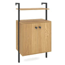 2-Door Wall Mount Bookshelf with Storage Cabinet by LJGDeals