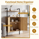 2-Door Wall Mount Bookshelf with Storage Cabinet by DirectDeals