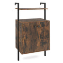 2-Door Wall Mount Bookshelf with Storage Cabinet by LJGDeals