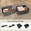 2-Drawer Nightstand with Removable Fabric Bins and Pull Handles by LJGDeals