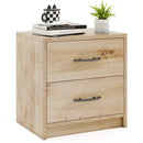2 Drawer Nightstand with Storage for Living Room by LJGDeals