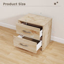 2 Drawer Nightstand with Storage for Living Room by LJGDeals