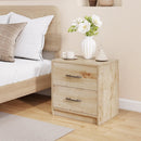 2 Drawer Nightstand with Storage for Living Room by LJGDeals