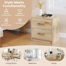 2 Drawer Nightstand with Storage for Living Room by LJGDeals