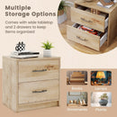 2 Drawer Nightstand with Storage for Living Room by LJGDeals