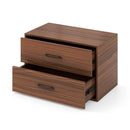2-Drawer Stackable Horizontal Storage Cabinet Dresser Chest with Handles by LJGDeals