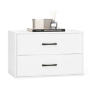 2-Drawer Stackable Horizontal Storage Cabinet Dresser Chest with Handles by LJGDeals