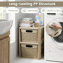 2-Drawer Storage Organizer with Wicker Patterns by LJGDeals