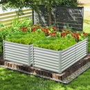 6 x 3 x 2 Feet Metal Rectangular Raised Garden Bed with Open Bottom Design by LJGDeals
