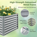 6 x 3 x 2 Feet Metal Rectangular Raised Garden Bed with Open Bottom Design by LJGDeals