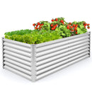 6 x 3 x 2 Feet Metal Rectangular Raised Garden Bed with Open Bottom Design by LJGDeals