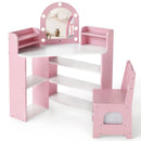 2-In-1 Kids Vanity Set with Lights for Toddlers 3+ Years Old by LJGDeals