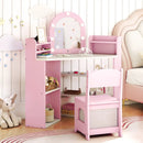 2-In-1 Kids Vanity Set with Lights for Toddlers 3+ Years Old by LJGDeals