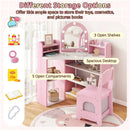 2-In-1 Kids Vanity Set with Lights for Toddlers 3+ Years Old by LJGDeals