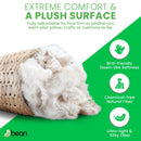 Organic Kapok Sleep Bed Pillows with 100% Organic Cotton Fabric - Plant Based Vegan