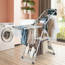2-Layer Folding Clothes Drying Rack with 5-Level Adjustable Height by LJGDeals