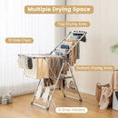 2-Layer Folding Clothes Drying Rack with 5-Level Adjustable Height by LJGDeals