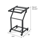 2 Layer Professional Audio Rack Mount with Adjustable Crossbars by LJGDeals