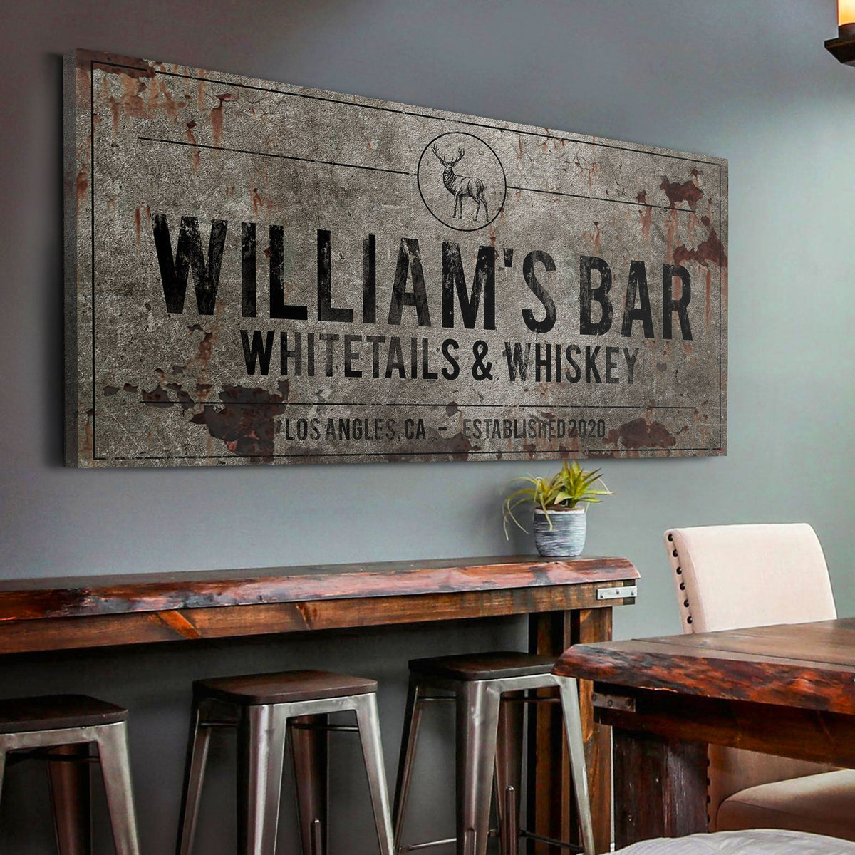 Whitetails and Whiskey Sign, photo 5 of 7