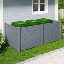 Set of 2 48 x 38 Inch Air Conditioner Fence 2 Panels with Metal Ground Stakes-Gray