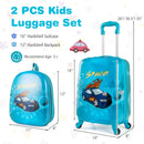 2 PCS Kid Luggage Set With Spinner Wheels for Children Boys Girls by LJGDeals
